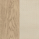 Kailani 4-Door Cane Sideboard Buffet Cabinet in Beige Oak