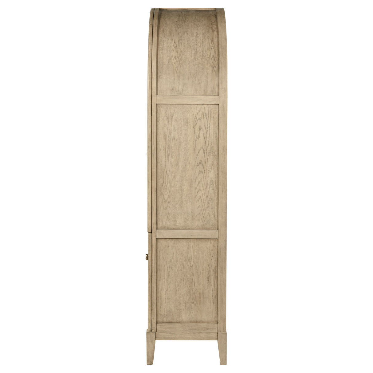 Kailani 4-Door Cane Dining Vitrine Cabinet - Beige Oak