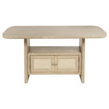 Kailani 7-Piece Counter Height Dining Set - Beige Oak