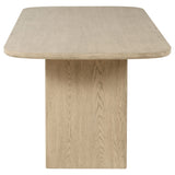 Kailani Cane Counter Height Storage Dining Table - Beige Oak