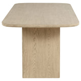 Kailani Cane Counter Height Storage Dining Table - Beige Oak