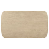 Kailani Cane Counter Height Storage Dining Table - Beige Oak