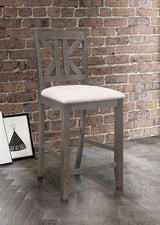 Athens Wood Counter Chair with Cushion - Barn Grey (Set of 2)