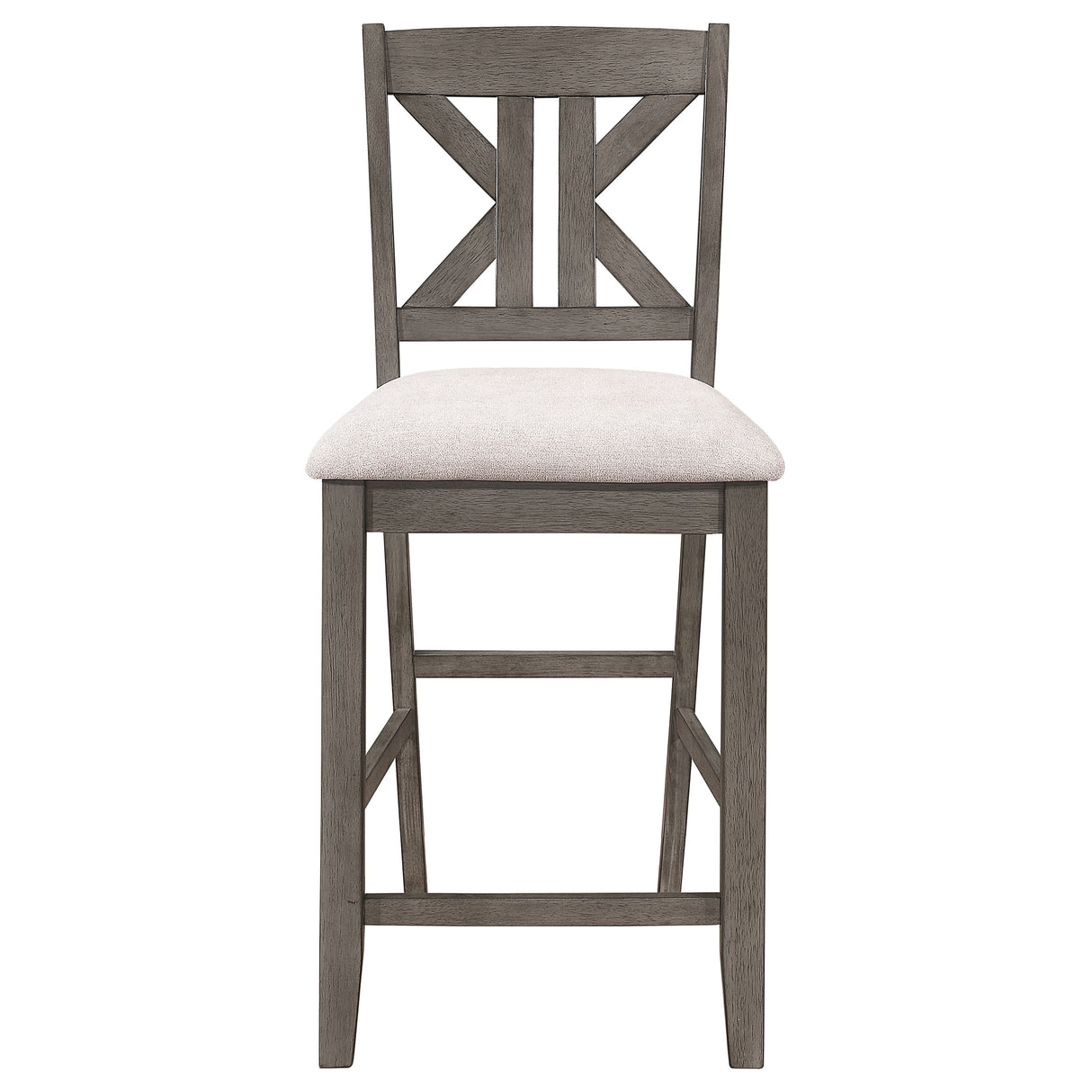Athens Wood Counter Chair with Cushion - Barn Grey (Set of 2)