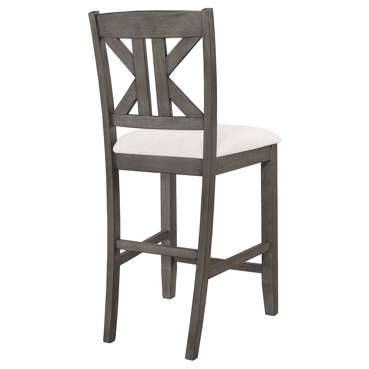 Athens Wood Counter Chair with Cushion - Barn Grey (Set of 2)