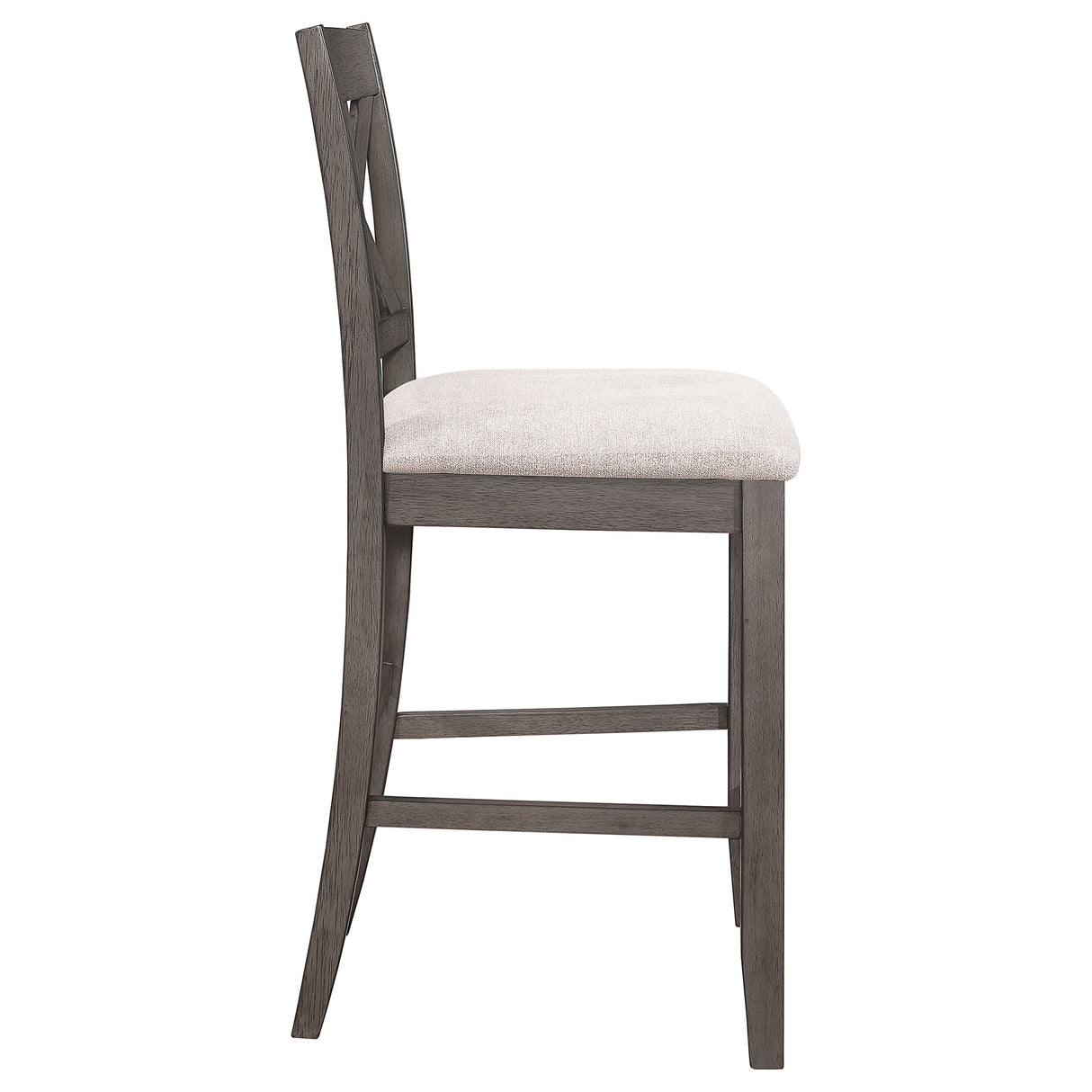 Athens Wood Counter Chair with Cushion - Barn Grey (Set of 2)