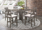 Athens Wood Counter Chair with Cushion - Barn Grey (Set of 2)