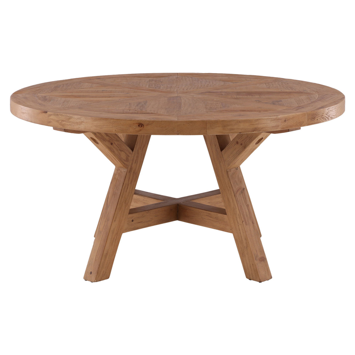 Ella - Round Dining Table - Light Brown