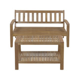 2 Piece Outdoor Conversation Set (Loveseat & Coffee Table With Water-Resistant Cushions)