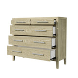 Adeline - 5 Drawers Chest - Natural Wood Wash