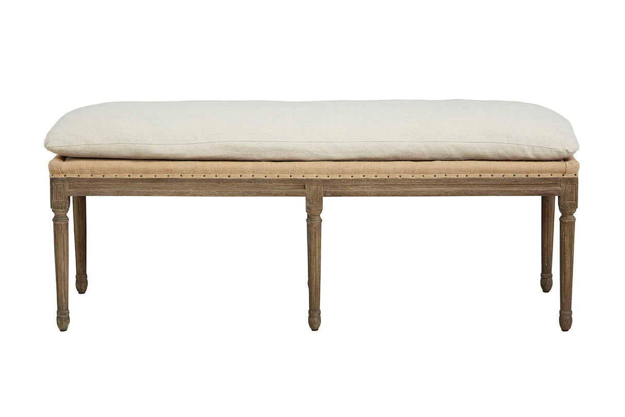 Milton - Bench - Beige / Light Brown