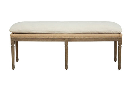 Milton - Bench - Beige / Light Brown