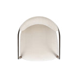 Artemis - Mixed Material Upholstered Dining Arm Chair - Warm White - Arm Chairs - Alpine Outlets