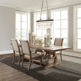 Brockway 5-Piece Extension Dining Set, Barley Brown