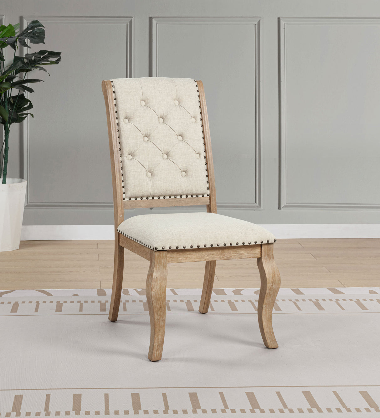 Brockway Upholstered Dining Chair, Barley Brown (Set of 2)