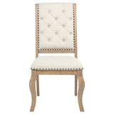 Brockway Upholstered Dining Chair, Barley Brown (Set of 2)