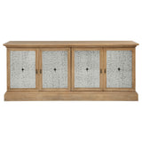 Brockway 4-Door Dining Sideboard Buffet Cabinet, Barley Brown