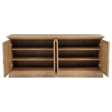 Brockway 4-Door Dining Sideboard Buffet Cabinet, Barley Brown