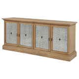Brockway 4-Door Dining Sideboard Buffet Cabinet, Barley Brown