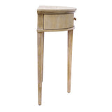 Vintage Inspired Storage Console Table With Fluted Doors