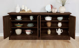 Brockway 4-Door Dining Sideboard Buffet Cabinet Antique Java