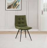 Aiken Fabric Upholstered Dining Side Chair, Forest Green (Set of 4)