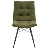 Aiken Fabric Upholstered Dining Side Chair, Forest Green (Set of 4)