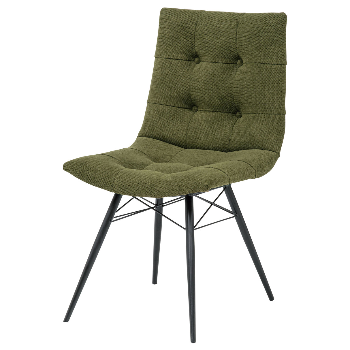 Aiken Fabric Upholstered Dining Side Chair, Forest Green (Set of 4)