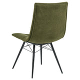 Aiken Fabric Upholstered Dining Side Chair, Forest Green (Set of 4)