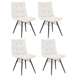 Aiken Fabric Upholstered Dining Side Chair, Stone (Set of 4)