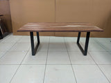 Selwyn 80" Live Edge Solid Sheesham Wood Dining Table