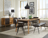 Partridge 6-Piece Dining Set - Natural Sheesham & Espresso