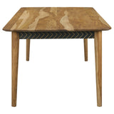 Partridge 6-Piece Dining Set - Natural Sheesham & Espresso