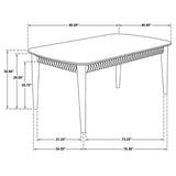 Partridge 6-Piece Dining Set - Natural Sheesham & Espresso