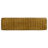 Misty Leather Upholstered Dining Bench in Antique Camel