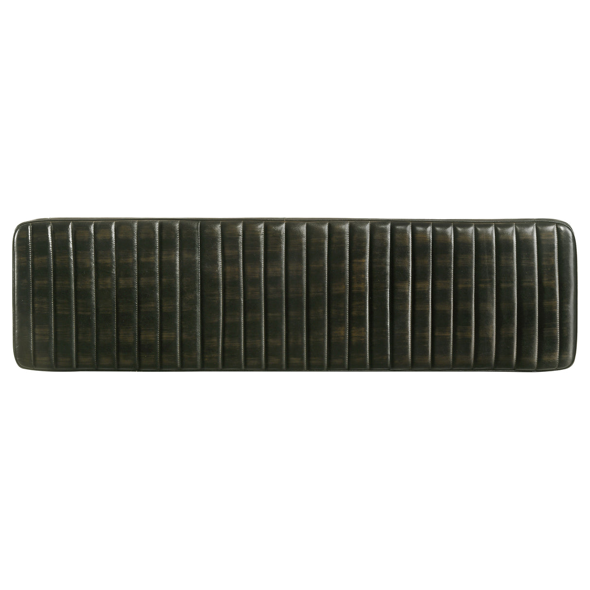 Misty Genuine Leather Dining Bench in Antique Espresso