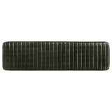 Misty Genuine Leather Dining Bench in Antique Espresso