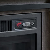Macau Console with 23-Inch Fireplace Insert in Grey