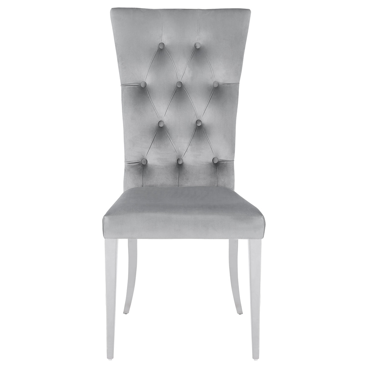 Kerwin 5-Piece Dining Set with Grey Velvet Chairs