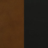 Vardon Dark Brown Genuine Leather Counter Height Chairs, Set of 2
