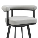 Nolagam - Swivel Bar Stool - Black Metal
