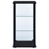 Callie - 3 Shelf Curio Cabinet - Black
