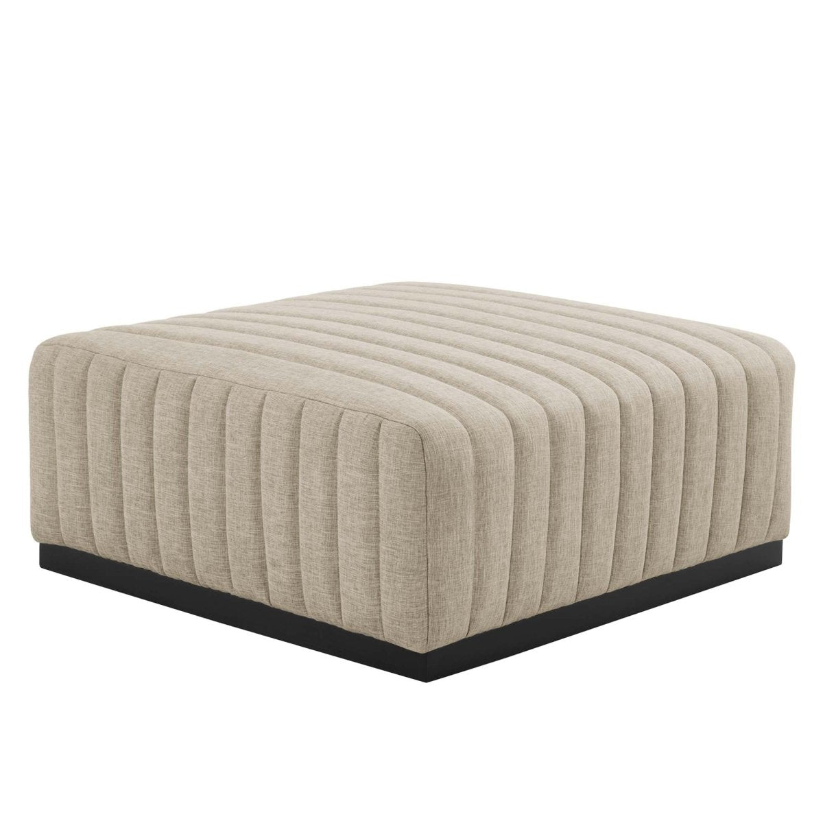 114 Inch Conjure Channel Tufted Fabric 5 - Piece L - Shaped Sectional - Living Room Furniture available at Alpine Outlets in Denver