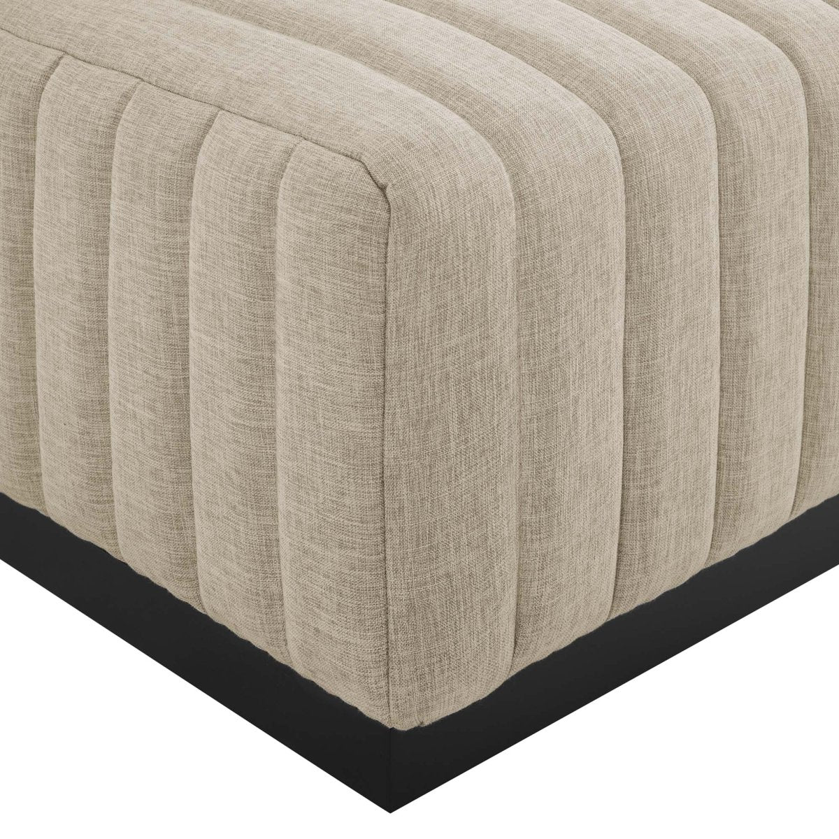 114 Inch Conjure Channel Tufted Fabric 5 - Piece L - Shaped Sectional - Living Room Furniture available at Alpine Outlets in Denver