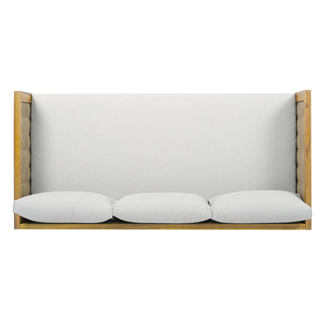 Claremont - 3 Seater Daybed With Rattan Arms - Teak