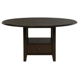 Twyla 60-Inch Round Dining Table Dark Cocoa