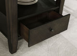 Twyla 60-Inch Round Dining Table Dark Cocoa