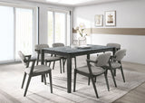 Stevie Padded Wood Dining Arm Chair Black, Set of 2