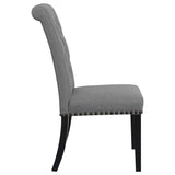Alana Grey Fabric Upholstered Dining Side Chair Set of 2