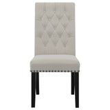 Alana Velvet Upholstered Dining Side Chair, Sand (Set of 2)